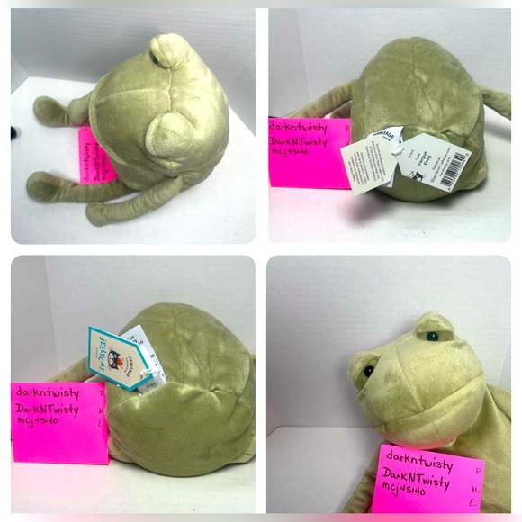 BNWT JELLYCAT FERGUS FROG BASKET STUFFER W PURCHASE RECEIPTS - Picture 12 of 16